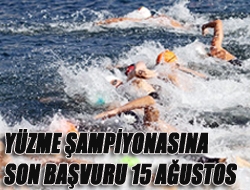 Yüzme şampiyonasına son başvuru 15 Ağustos