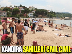 Kandıra sahilleri cıvıl cıvıl