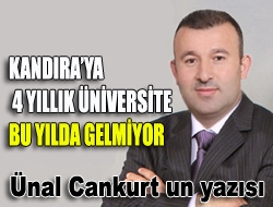 Kandıraya 4 yıllık üniversite bu yıl da gelmiyor