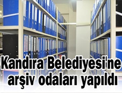 Kandıra Belediyesi'ne arşiv odaları yapıldı