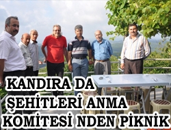 Kandıra'da şehitleri anma komitesi'nden piknik