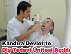 Kandıra Devlet'te Diş Tedavi Ünitesi Açıldı