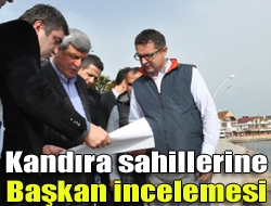 Kandıra sahillerine Başkan incelemesi