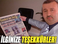 İlginize teşekkürler!