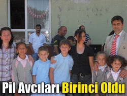 Pil avcıları birinci oldu