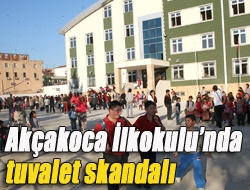 Akçakoca İlkokulunda tuvalet skandalı