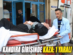 Kandıra girişinde kaza: 1 yaralı