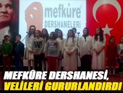 Mefkûre Dershanesi, velileri gururlandırdı