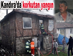 Kandıra’nın Kızılcapınar Köyünde bir ev kül oldu