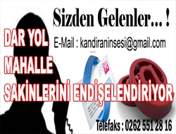 Dar yol mahalle sakinlerini endişelendiriyor