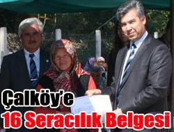 Çalköye 16 seracılık belgesi