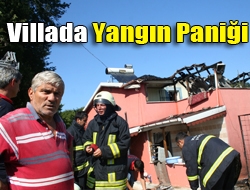 Villada yangın paniği