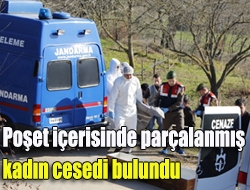 Poşet içerisinde parçalanmış kadın cesedi bulundu