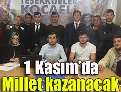 Ölmez: 1 Kasımda millet kazanacak