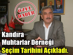 Kandıra Muhtarlar Derneği seçim tarihini açıkladı.