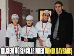 Bilgievi öğrencilerinden örnek davranış