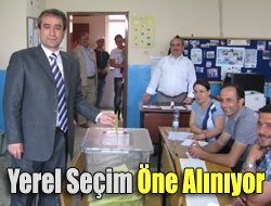 Yerel seçim öne alınıyor