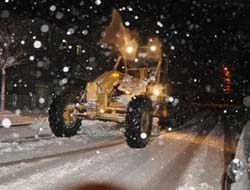 Kandıra'da karla mücadele