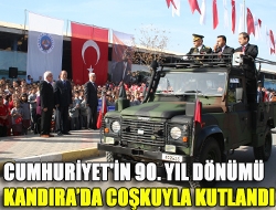 Cumhuriyetin 90. yıldönümü Kandıra'da coşkuyla kutlandı