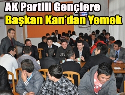 AK Partili Gençlere Başkan Kandan yemek