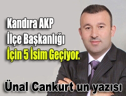 Kandıra AKP ilçe başkanlığı için 5 isim geçiyor