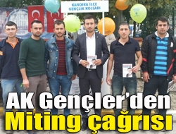 AK Gençlerden miting çağrısı