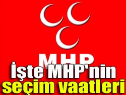 İşte MHP'nin seçim vaatleri