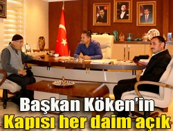 Başkan Kökenin kapısı her daim açık