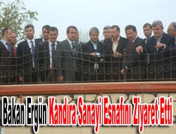 Bakan Nihat Ergün Kandıra Sanayi esnafını ziyaret etti