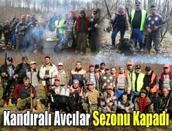 Kandıralı avcılar sezonu domuzla kapadı