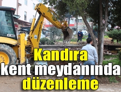 Kandıra kent meydanında düzenleme