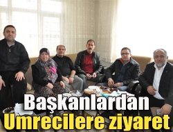 Başkanlardan Umrecilere ziyaret