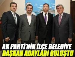 Ak Partinin ilçe belediye başkan adayları buluştu