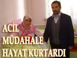 Acil müdahale hayat kurtardı