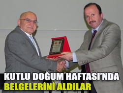 Kutlu Doğum Haftasında belgelerini aldılar