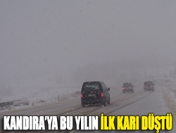 Kandıraya bu yılın ilk karı düştü