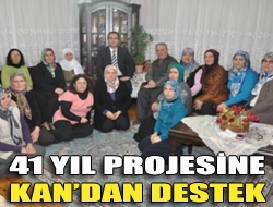 41 yıl projesine Kandan destek