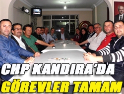 CHP Kandırada görevler tamam