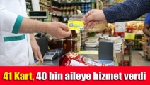 41 Kart, 40 bin aileye hizmet verdi