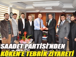 Saadet Partisinden Kökene tebrik ziyareti