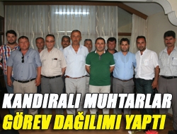 Kandıralı muhtarlar görev dağılımı yaptı