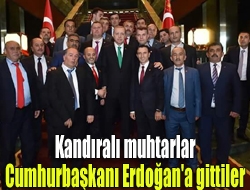 Kandıralı muhtarlar Cumhurbaşkanı Erdoğan'a gittiler