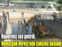 Haberimiz ses getirdi, Namazgah Deresinde çalışma başladı