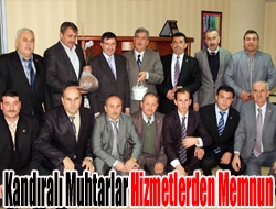 Kandıralı muhtarlar hizmetlerden memnun