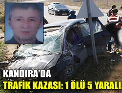 Kandıra'da trafik kazası: 1 ölü 5 yaralı