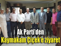 Ak Partiden Kaymakam Çiçeke ziyaret