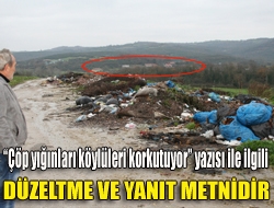 DÜZELTME VE YANIT METNİDİR