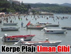 Kerpe plajı liman gibi