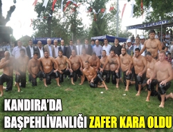 Kandırada Başpehlivanlığı Zafer Kara oldu