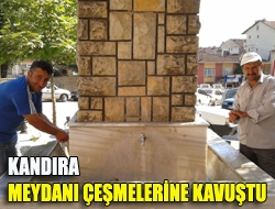 Kandıra meydanı çeşmelerine kavuştu